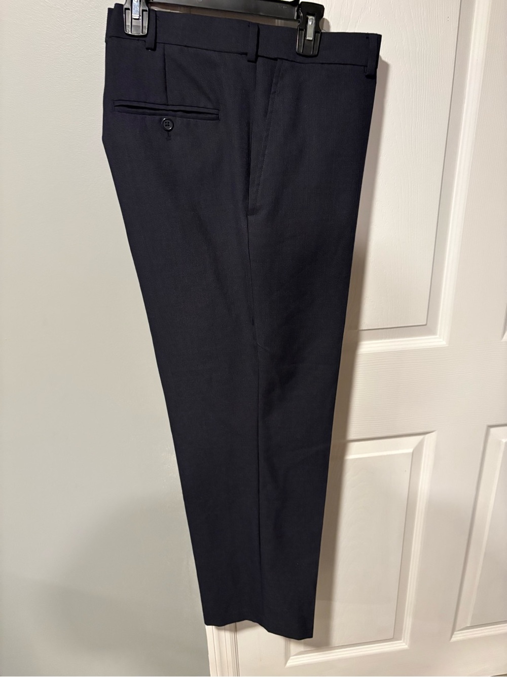 Men's Tailored Dress Pants in Dark Navy
